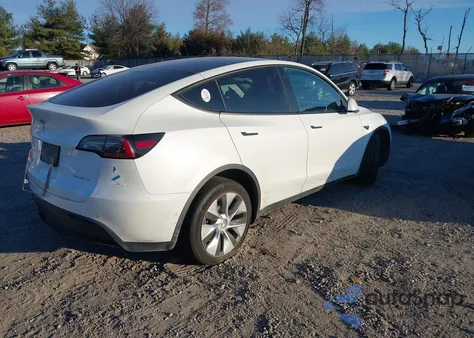 2022 Tesla Model Y Long Range Dual Motor All-Wheel Drive из США, поврежденный, VIN 7SAYGDEE1NF321826